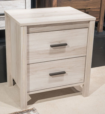 Socalle Light Natural Two Drawer Night Stand