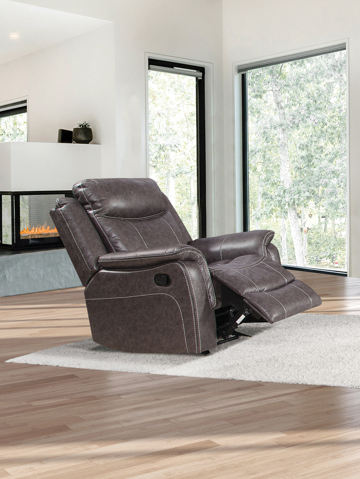 Highland Graphite Manual Rocker Recliner