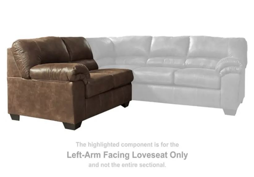 Bladen Coffee Sectional LAF Loveseat
