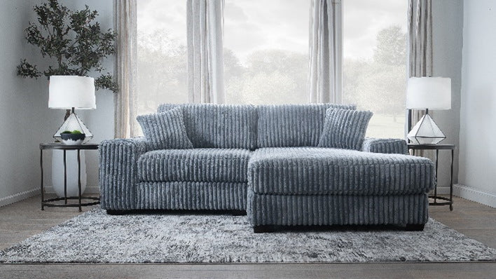 WREN GREY SOFA REVERSIBLE CHAISE