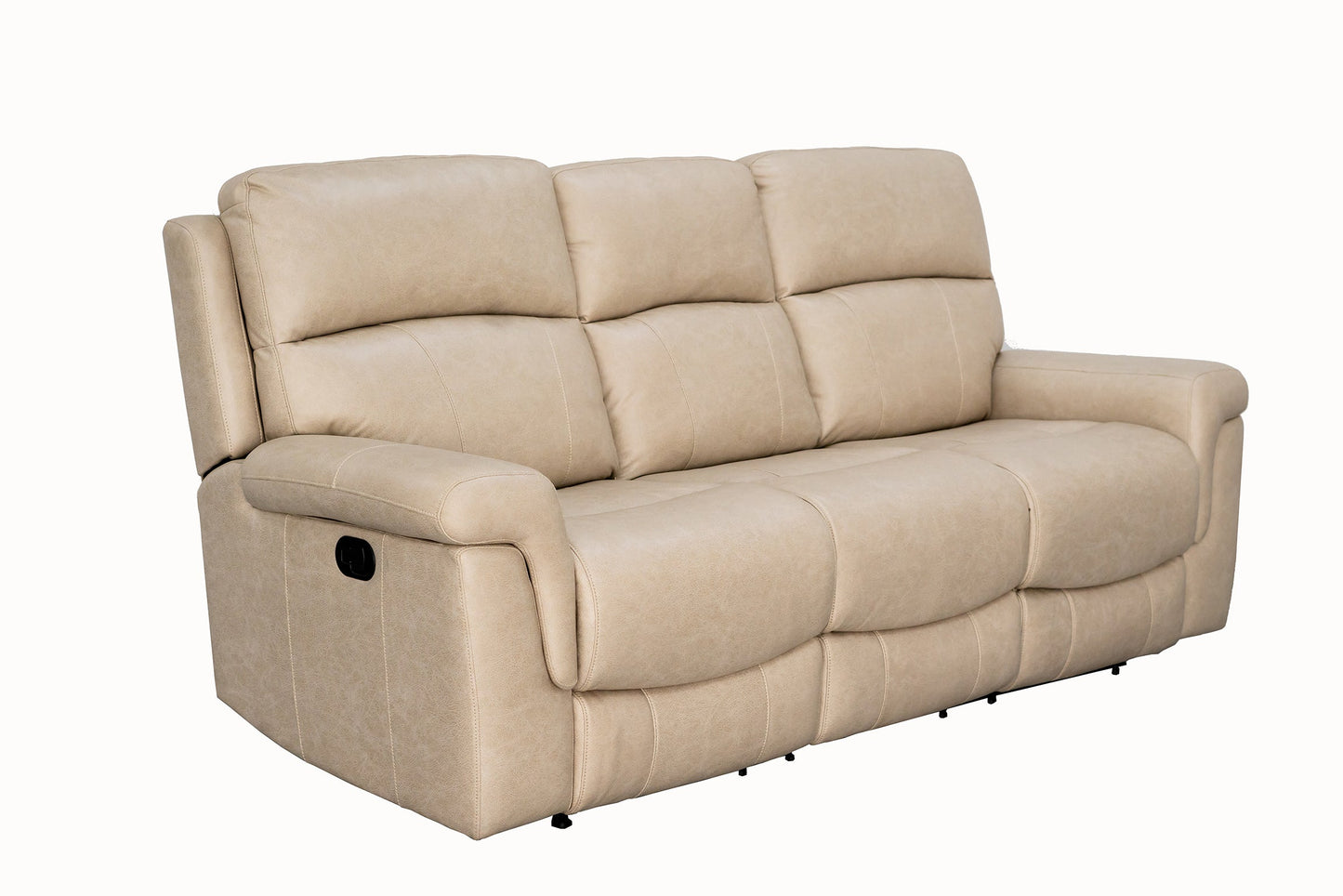Lambeau Sand Sofa w/ Popout Cup Holders