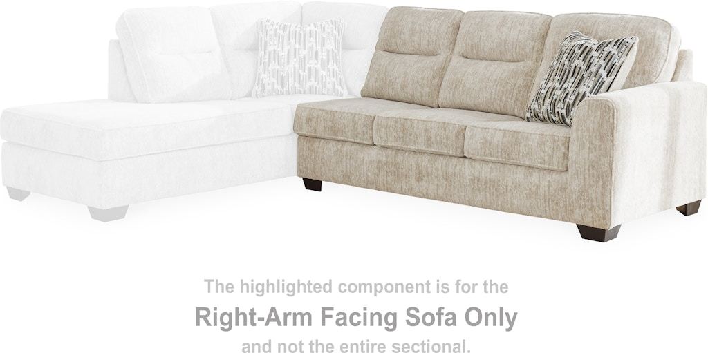 Lonoke Parchment (Sectional) RAF Sofa