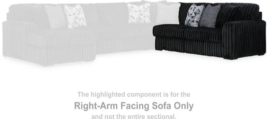 Midnight Madness Onyx (Sectional) RAF Sofa