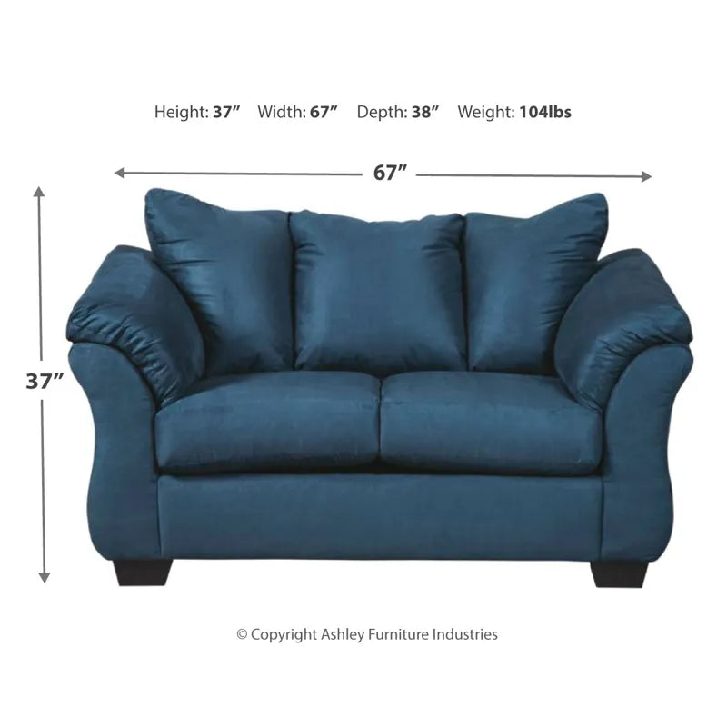 Darcy Blue Loveseat