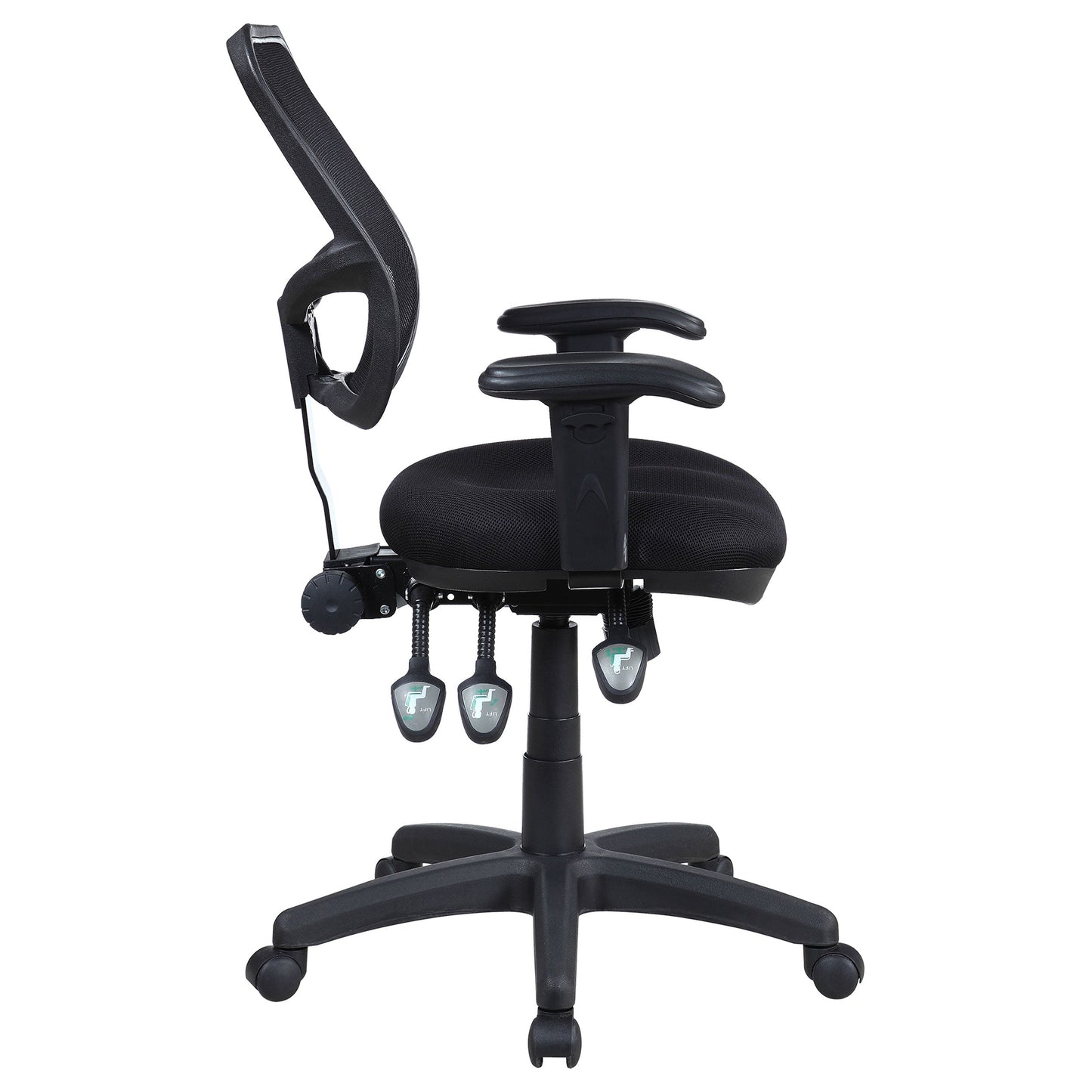 Rollo AdjusTable Height Office Chair Black