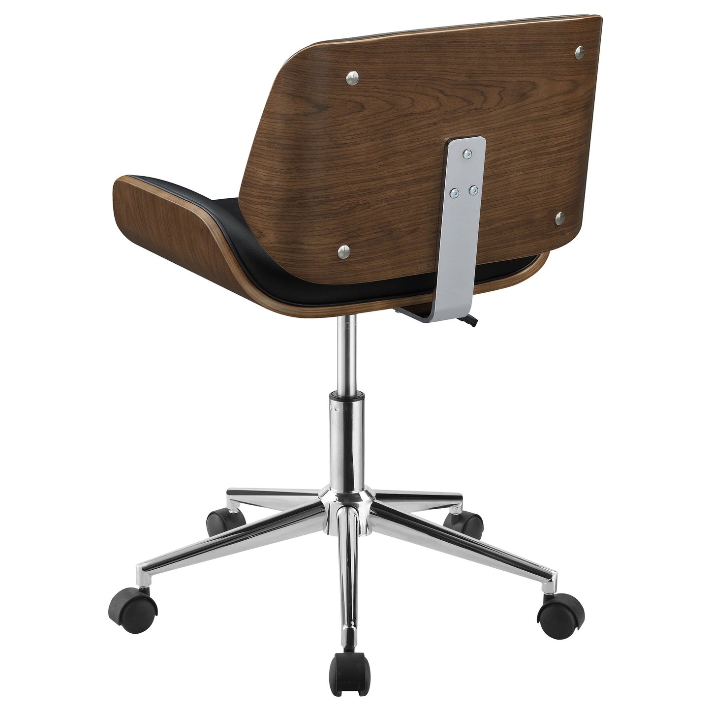 Addington AdjusTable Height Office Chair Black and Chrome