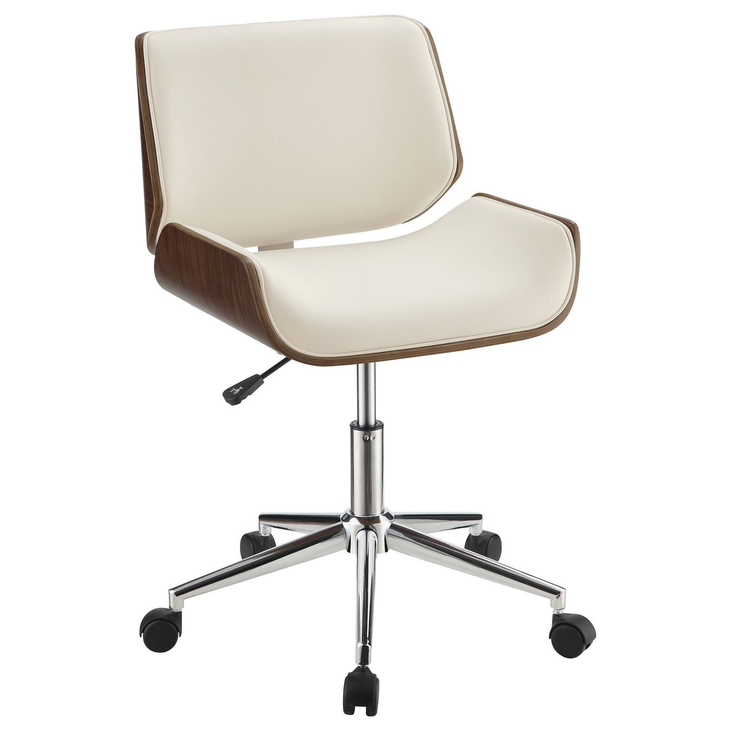 Addington AdjusTable Height Office Chair Ecru and Chrome