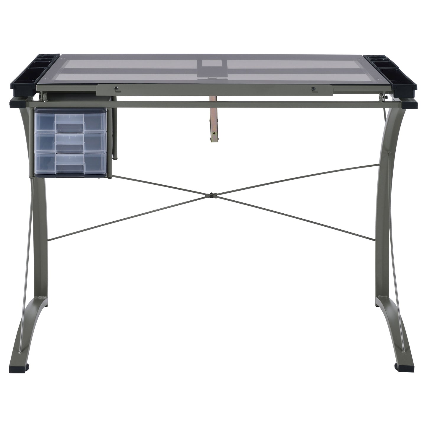Melo 3-Drawer Drafting Desk Champagne