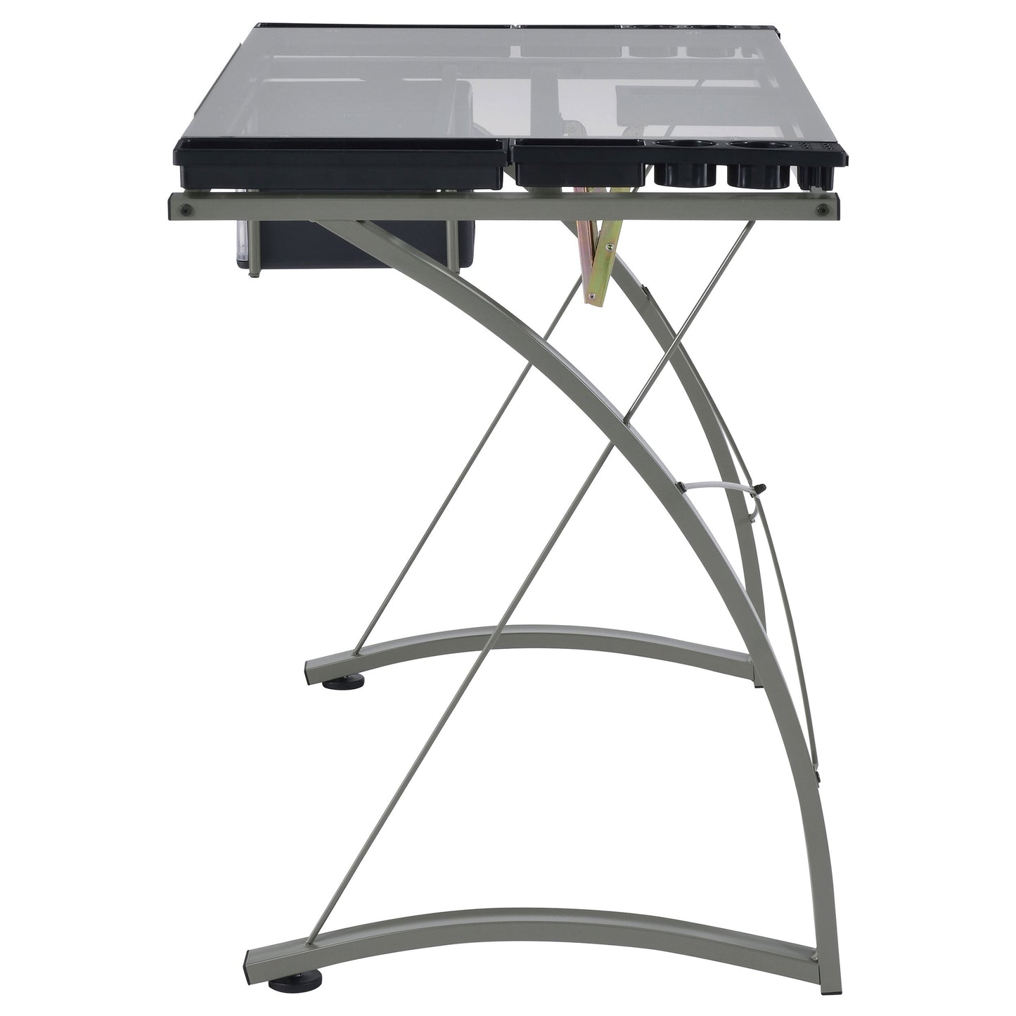 Melo 3-Drawer Drafting Desk Champagne