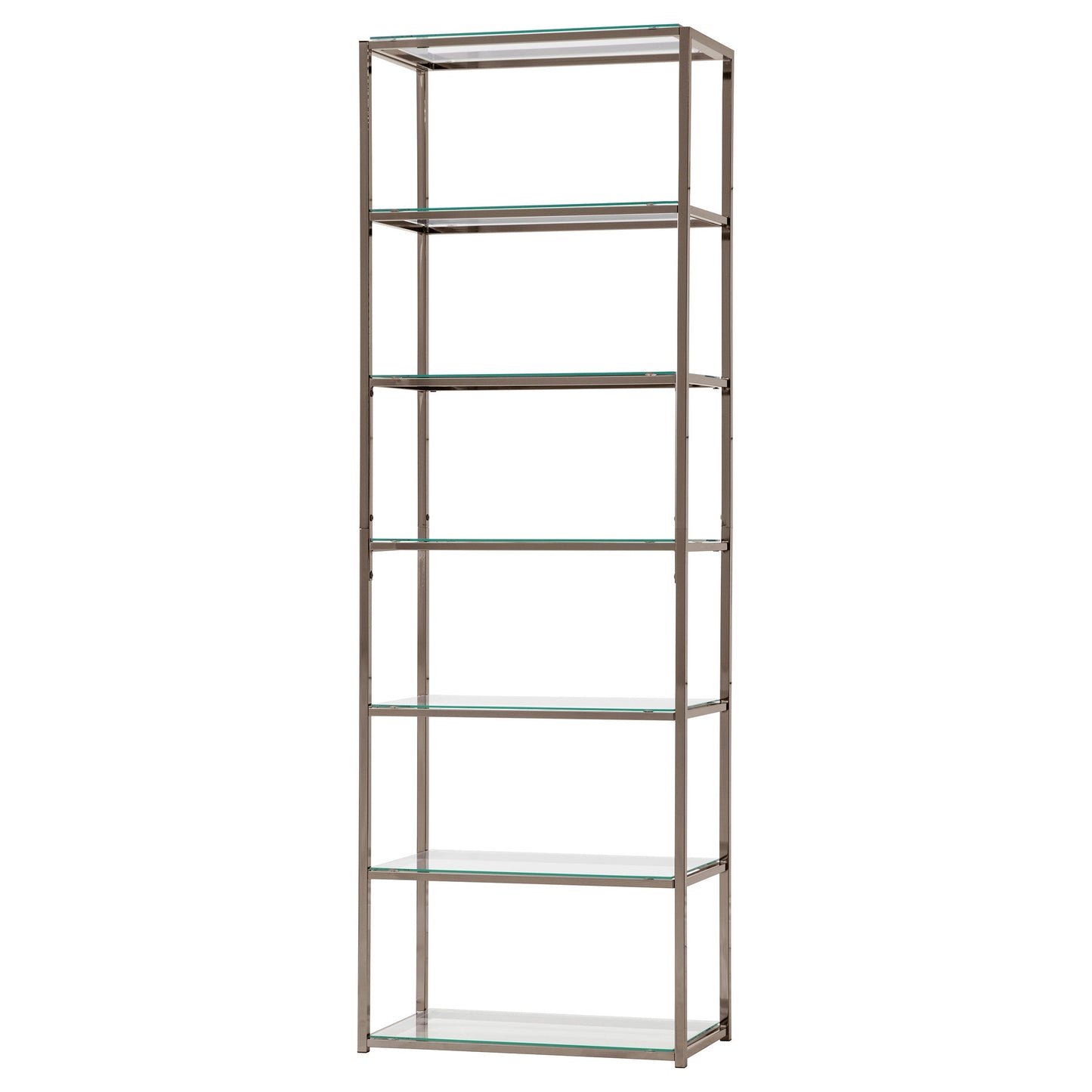 Kate 6-shelf Bookcase Black Nickel
