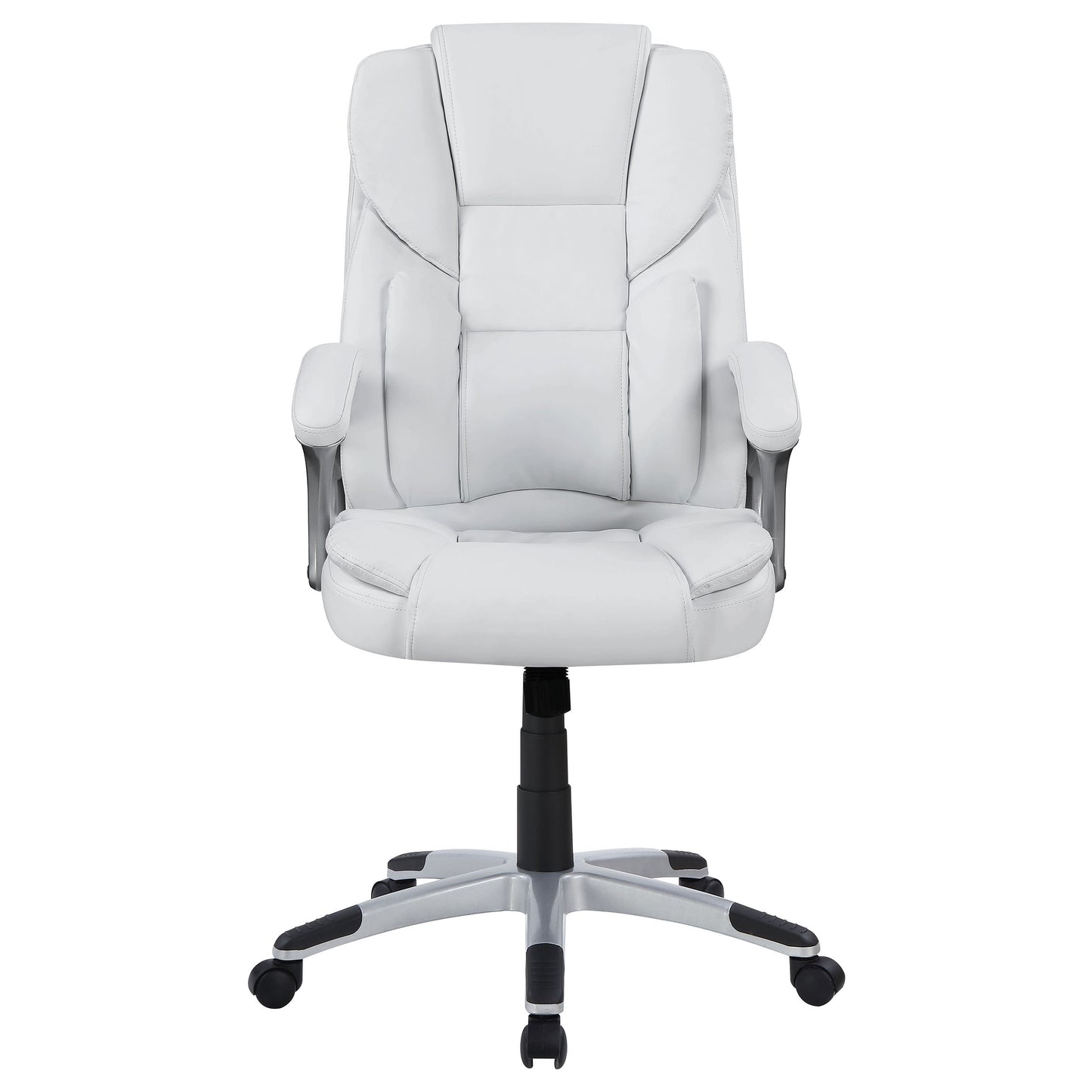 Kaffir AdjusTable Height Office Chair White and Silver
