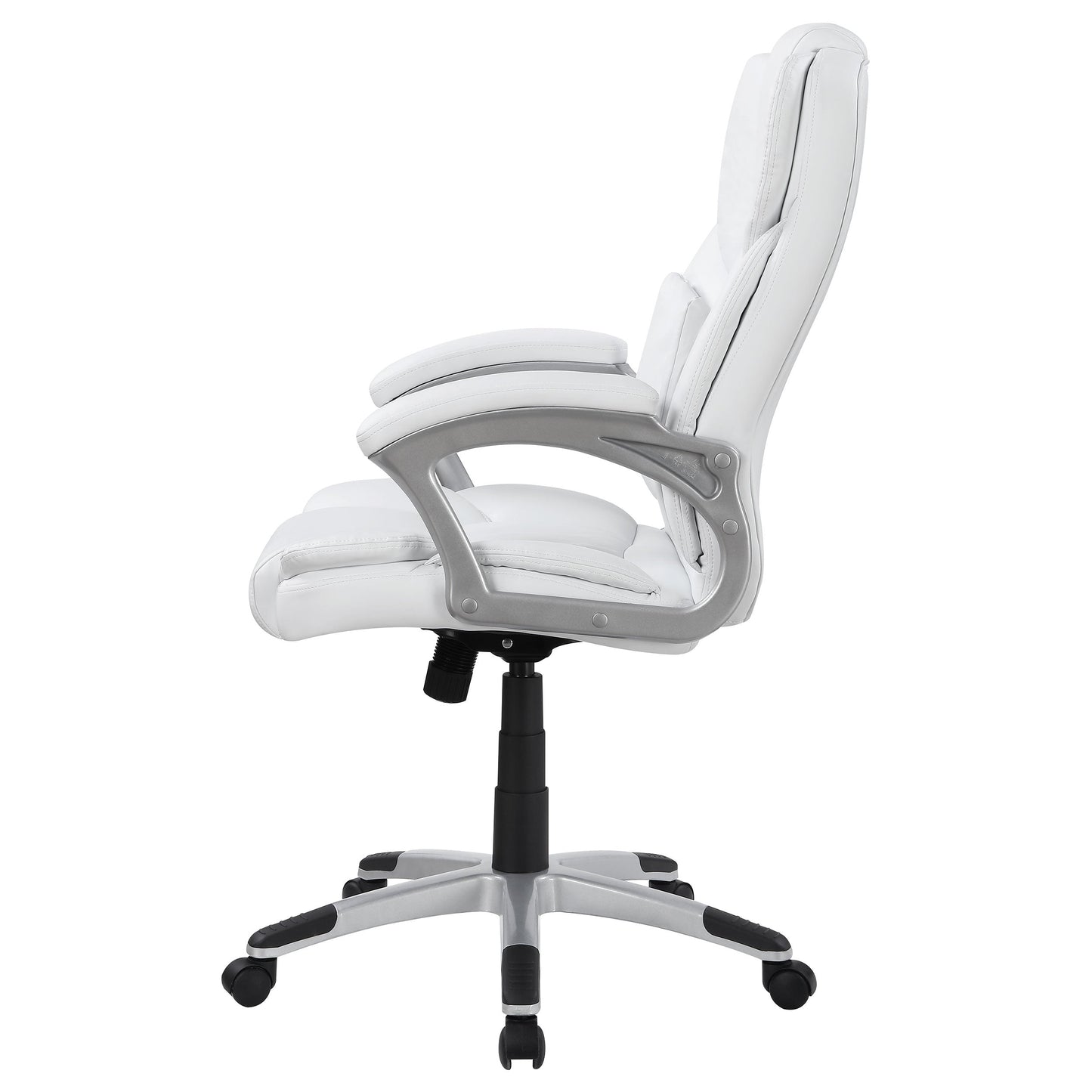 Kaffir AdjusTable Height Office Chair White and Silver