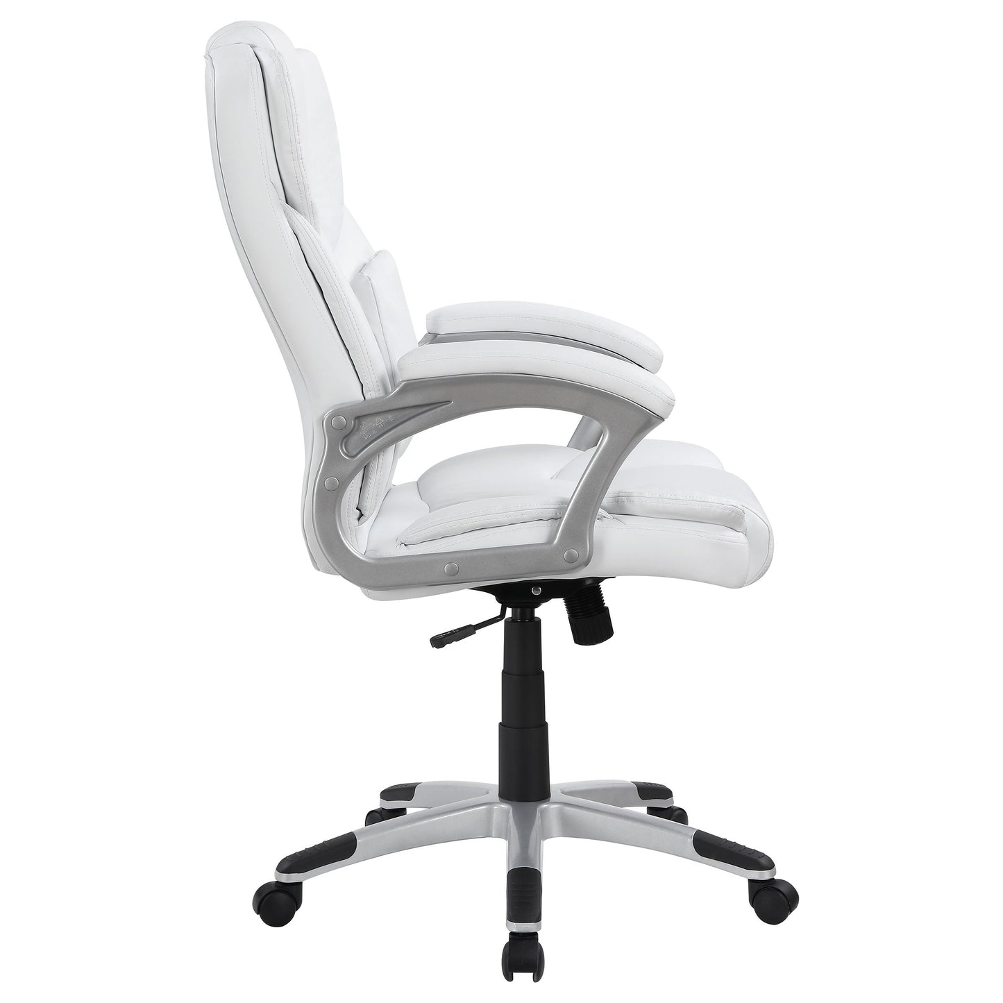 Kaffir AdjusTable Height Office Chair White and Silver