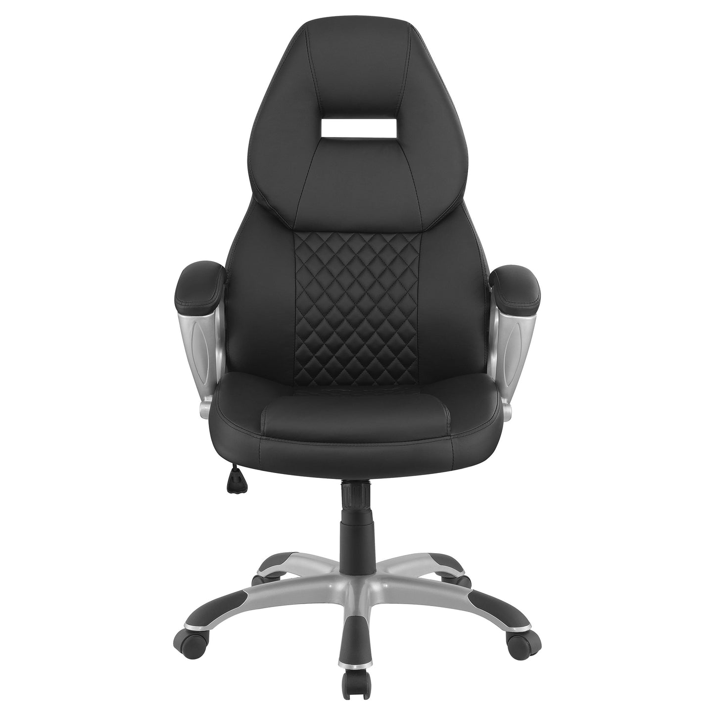 Bruce AdjusTable Height Office Chair Black and Silver