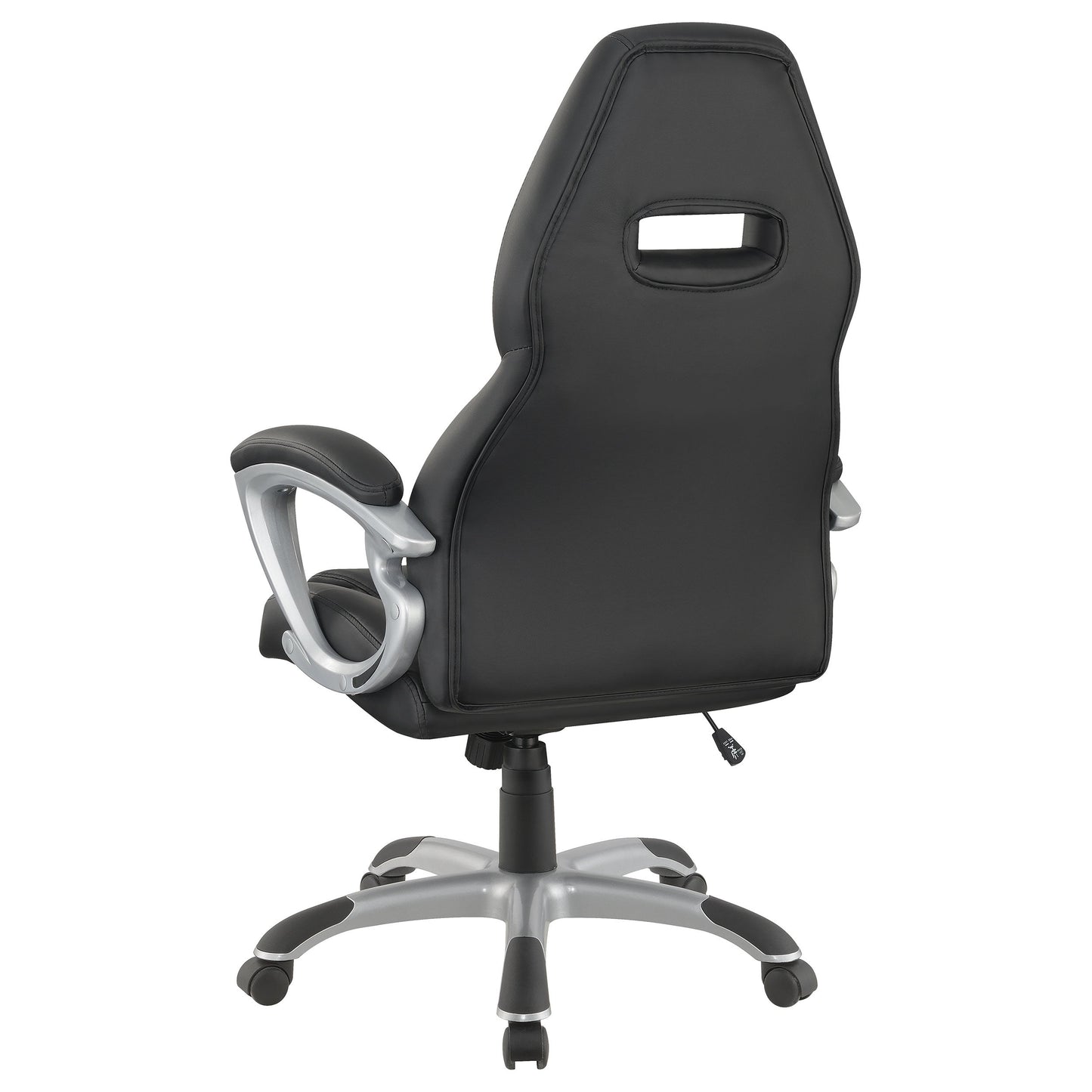 Bruce AdjusTable Height Office Chair Black and Silver