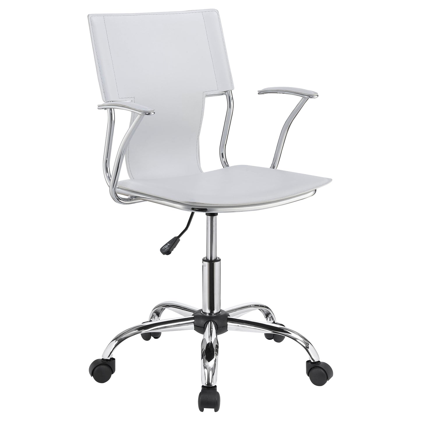 Himari AdjusTable Height Office Chair White and Chrome