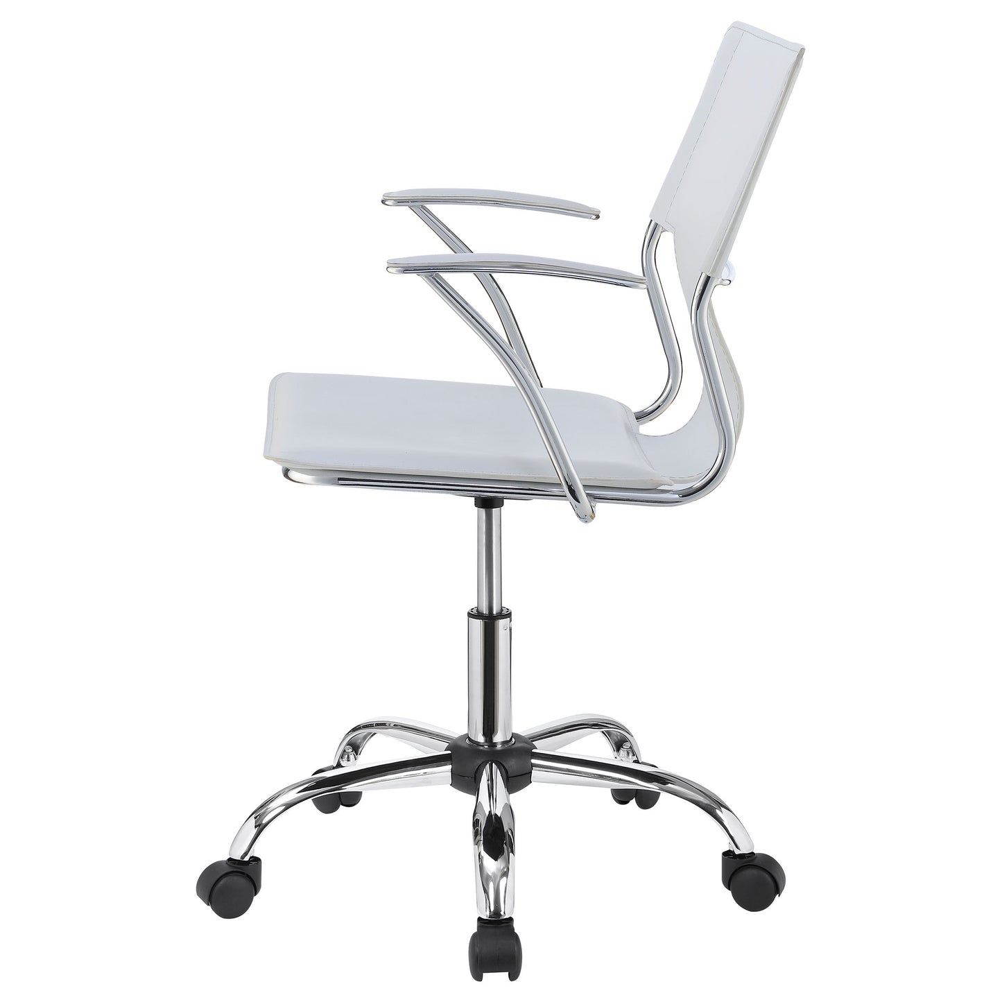 Himari AdjusTable Height Office Chair White and Chrome