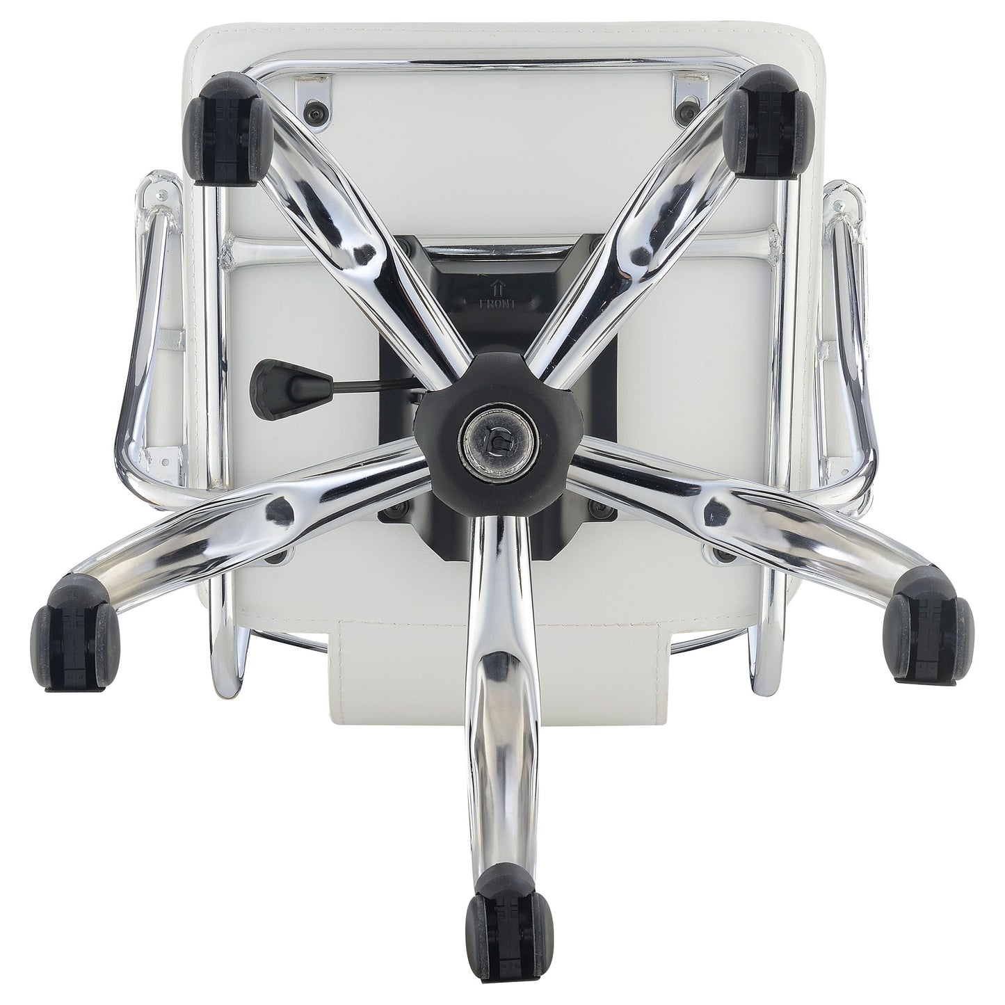 Himari AdjusTable Height Office Chair White and Chrome