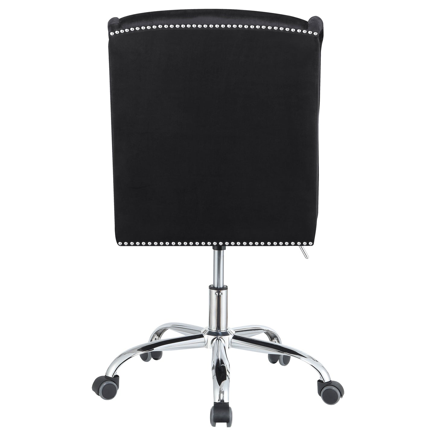 Julius Upholstered Tufted Office Chair Black and Chrome