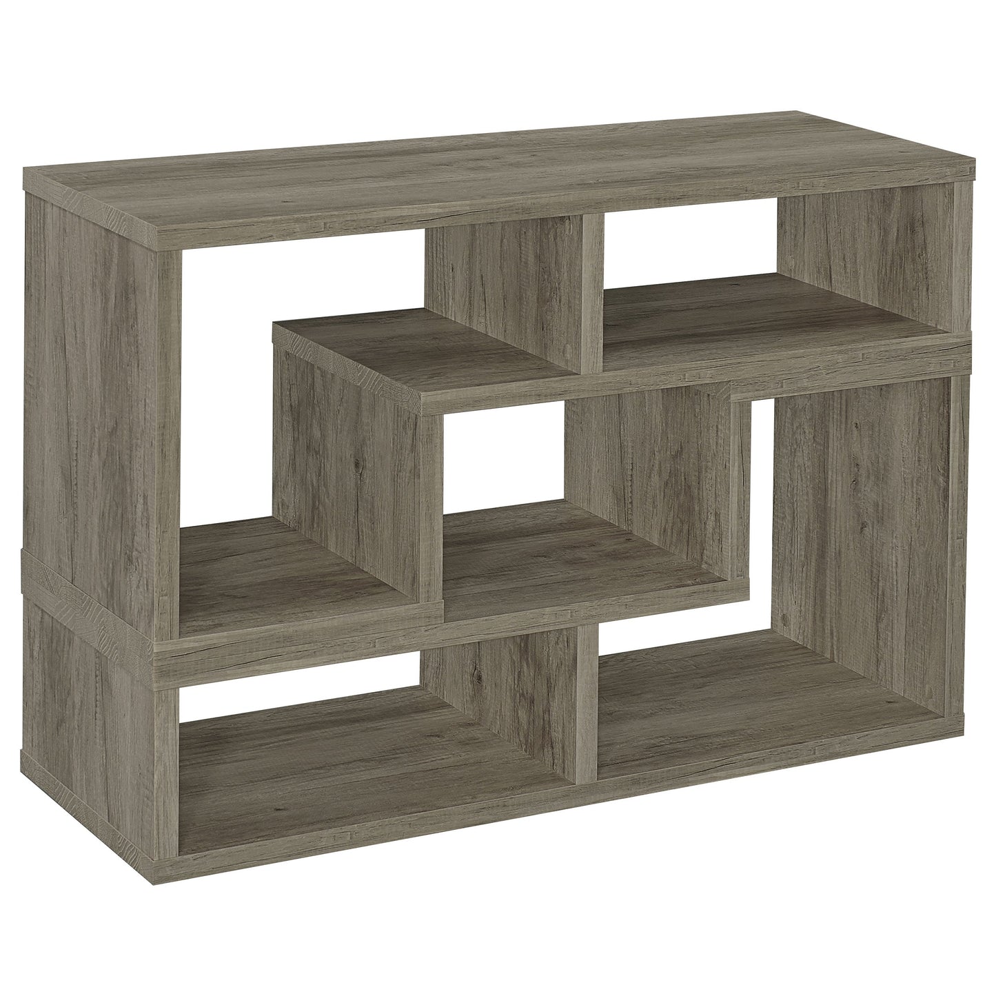 Velma ConverTable Bookcase and TV Console Grey Driftwood