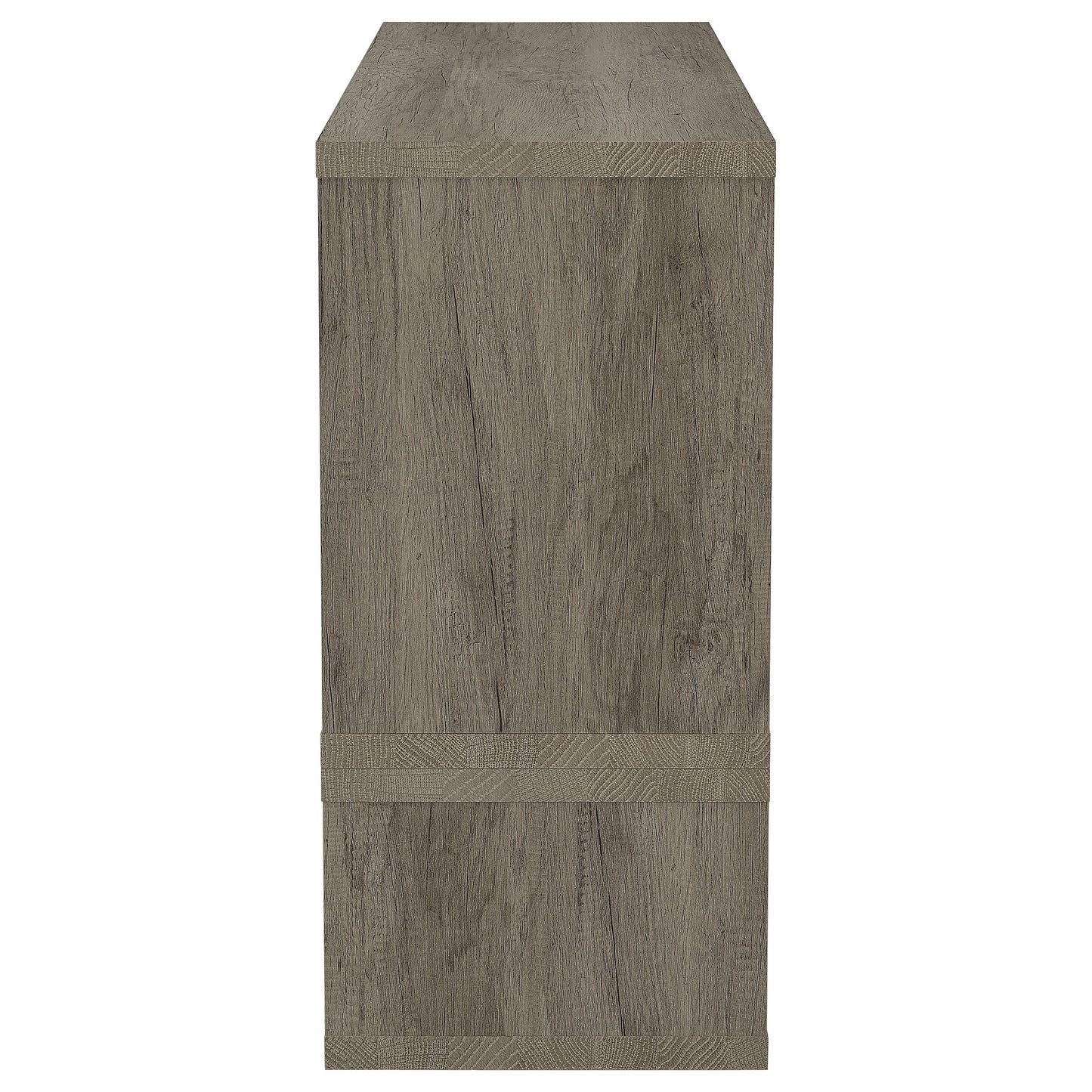 Velma ConverTable Bookcase and TV Console Grey Driftwood