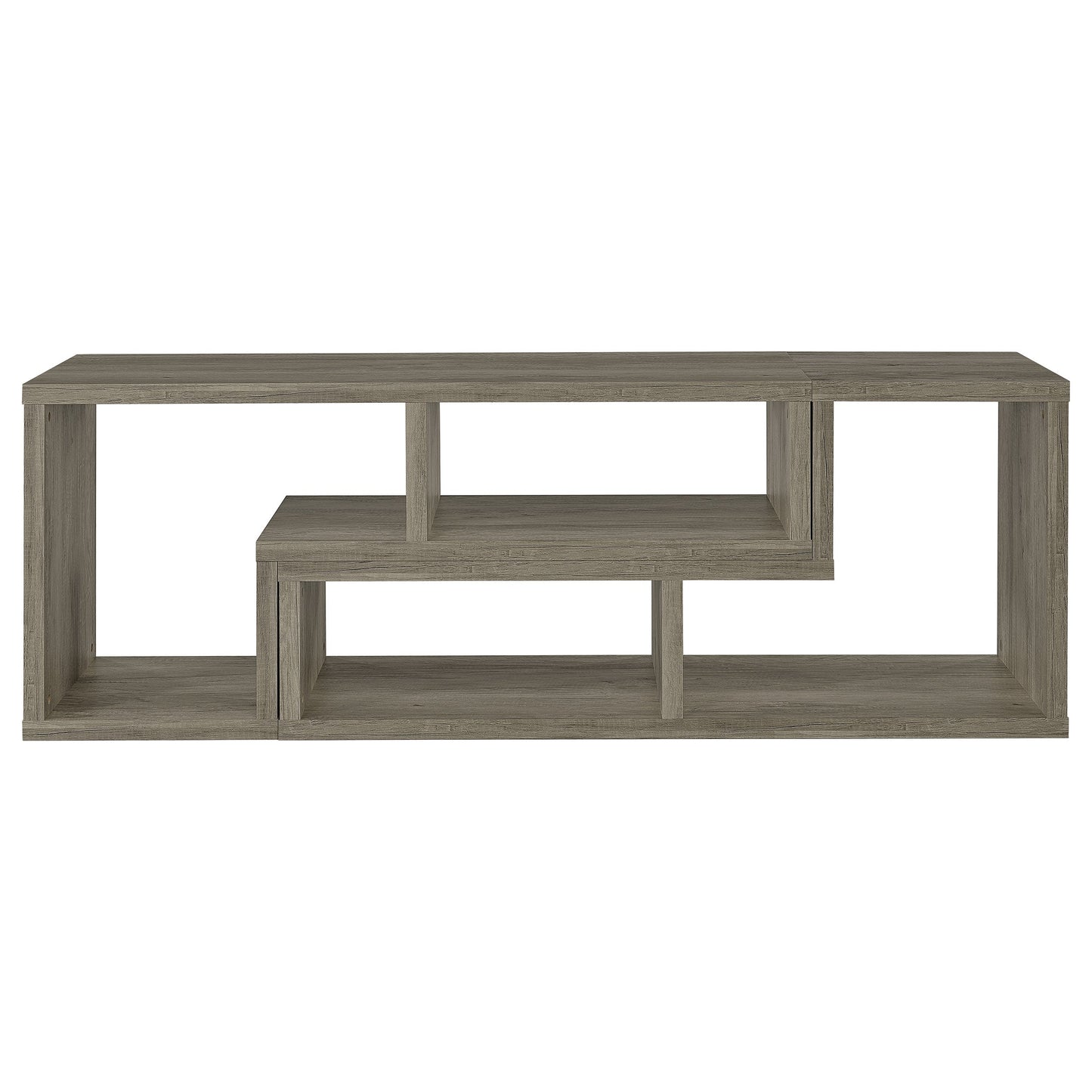 Velma ConverTable Bookcase and TV Console Grey Driftwood