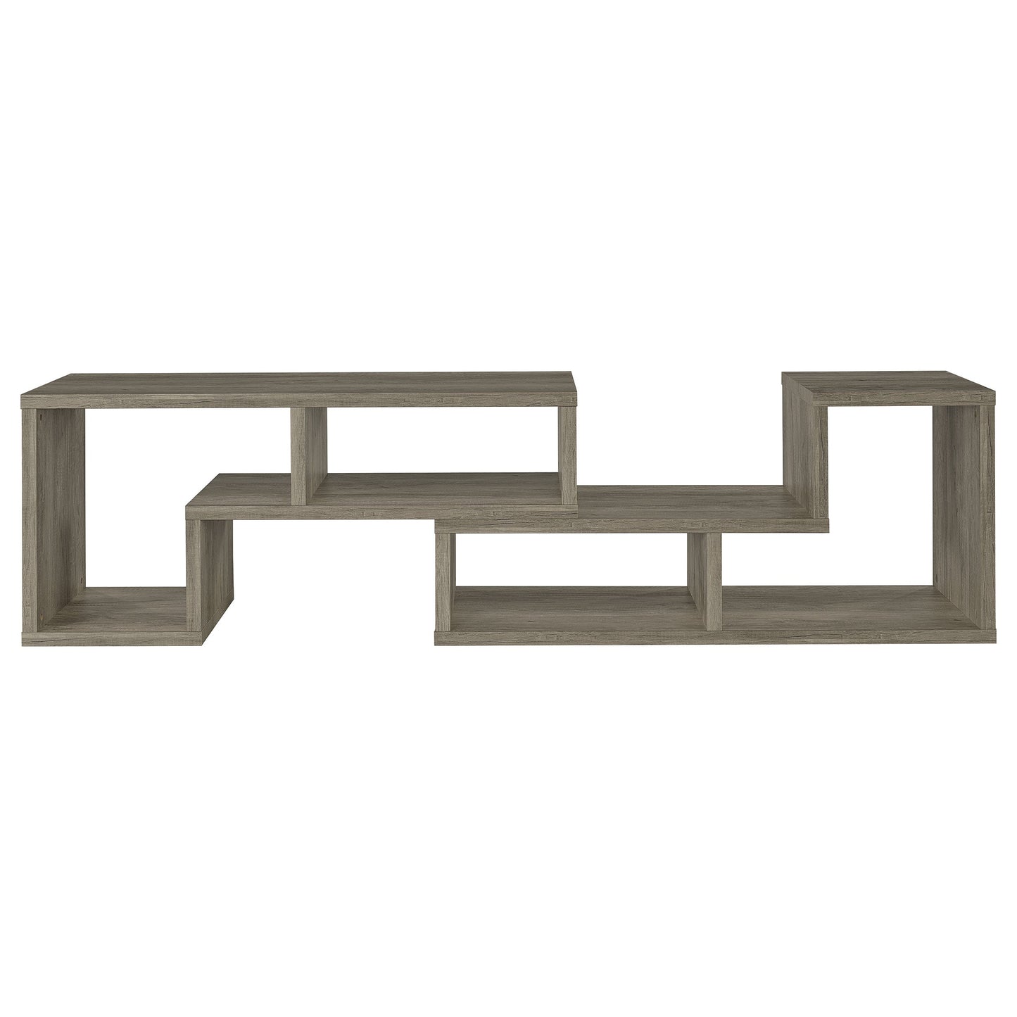 Velma ConverTable Bookcase and TV Console Grey Driftwood