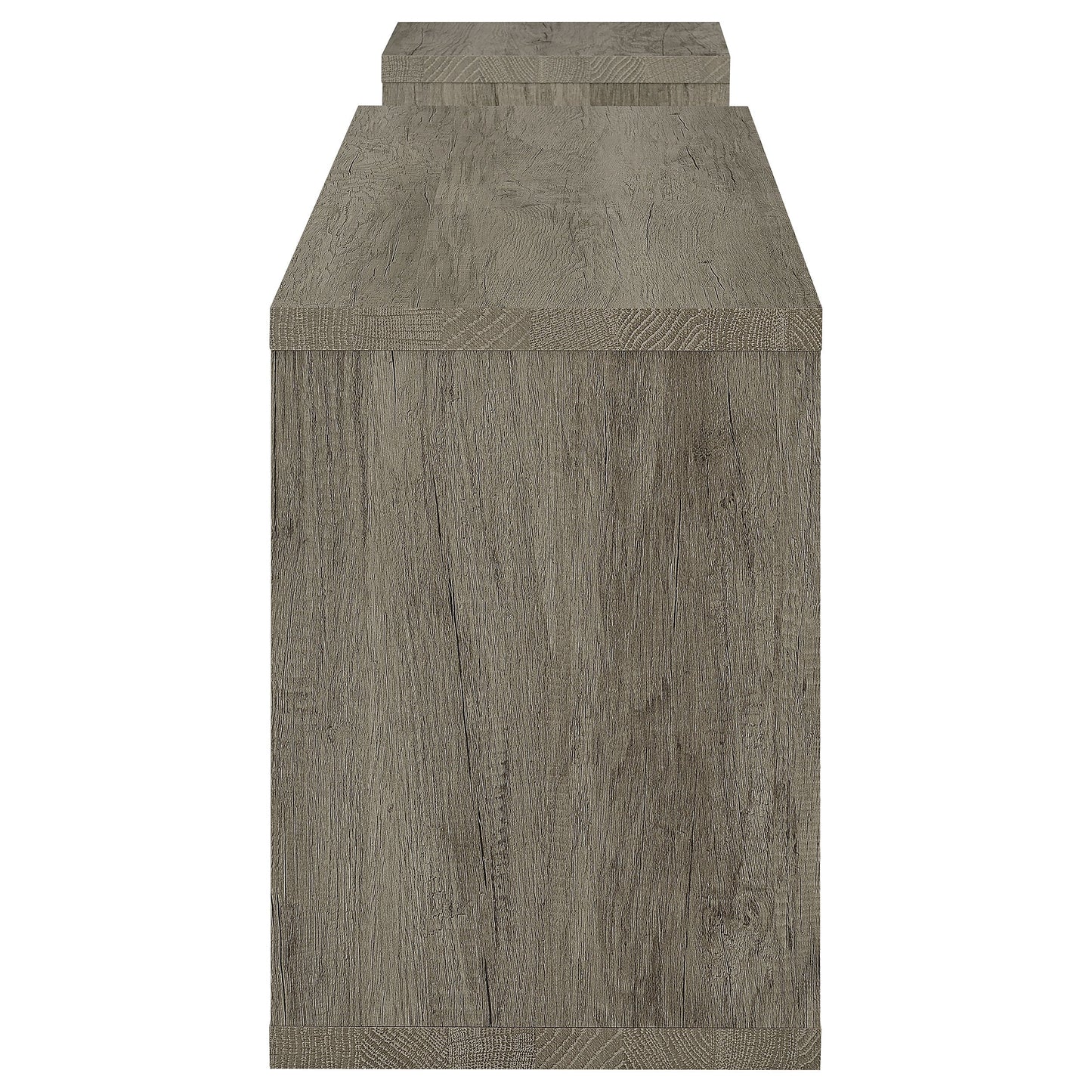 Velma ConverTable Bookcase and TV Console Grey Driftwood