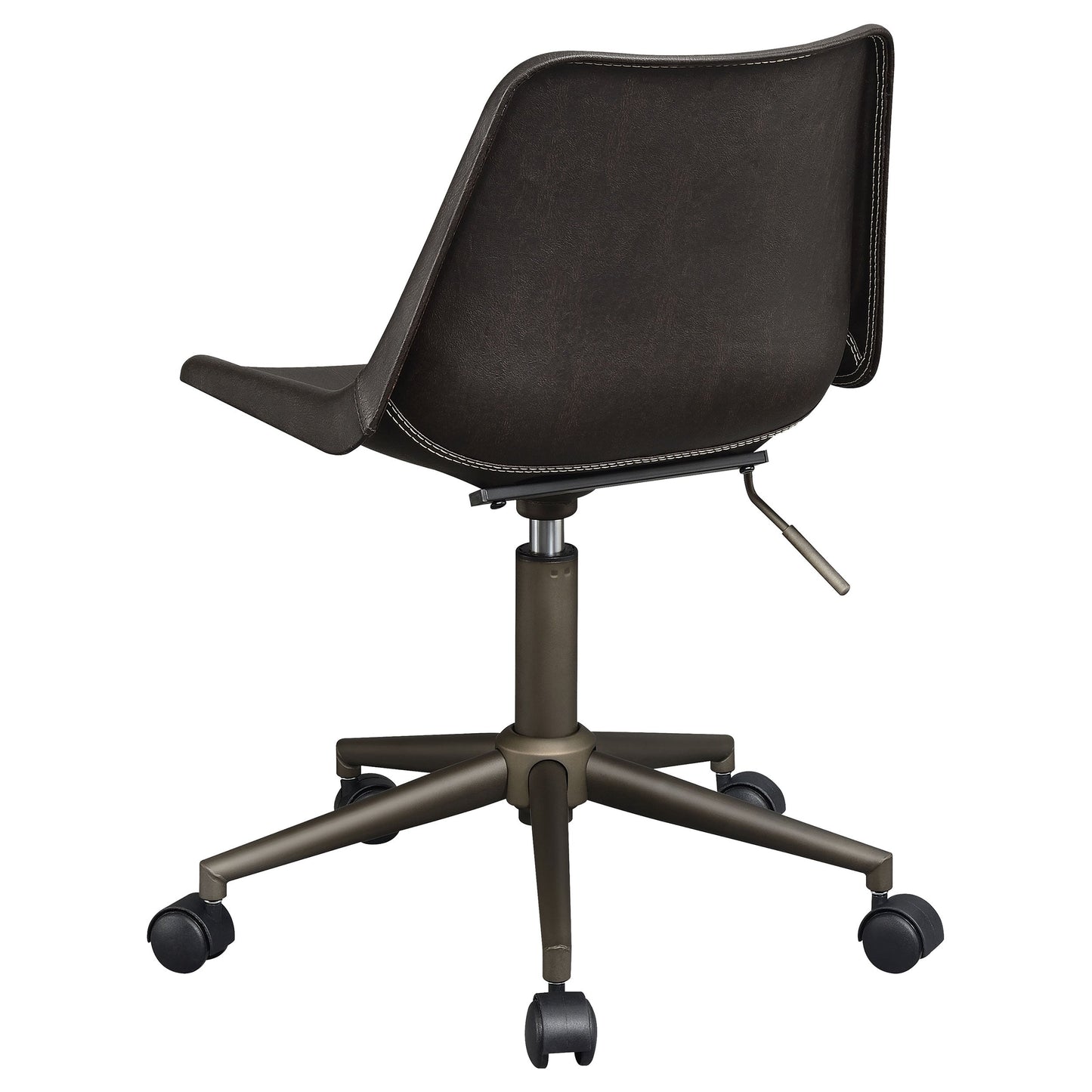 Carnell AdjusTable Height Office Chair with Casters Brown and Rustic Taupe