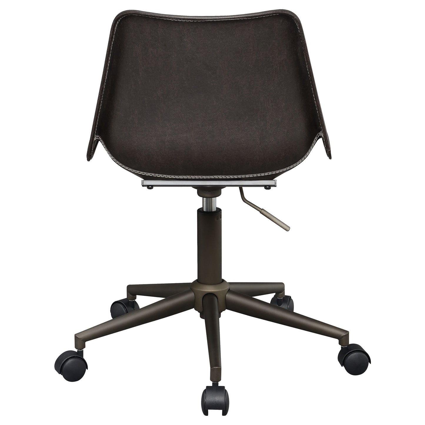 Carnell AdjusTable Height Office Chair with Casters Brown and Rustic Taupe