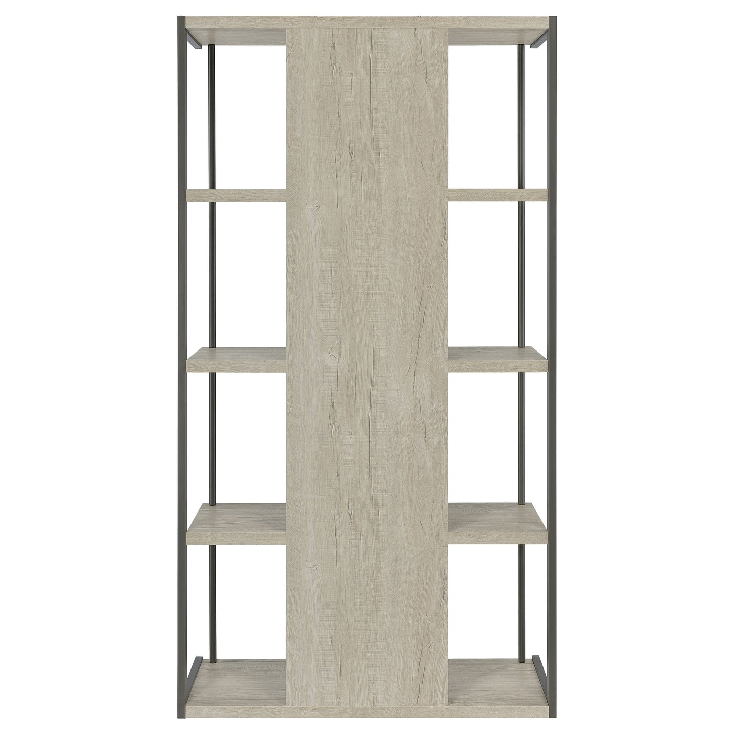 Loomis 4-shelf Bookcase Whitewashed Grey