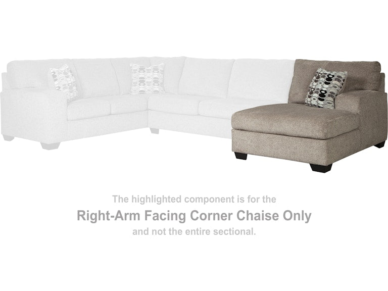 Ballinasloe Platinum Sectional Right Hand Facing Corner Chaise