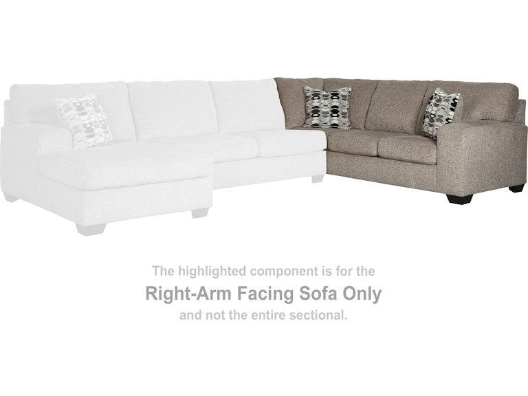 Ballinasloe Platinum Sectional Right Hand Facing Sofa