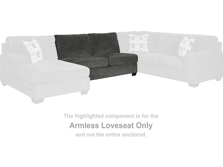 Ballinasloe Smoke Sectional Armless Loveseat