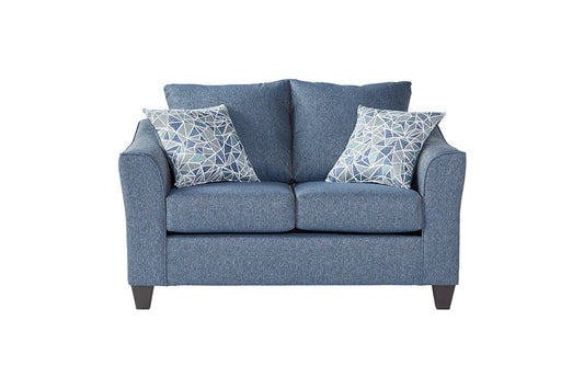 1250 - Becker Cobalt New Loveseat