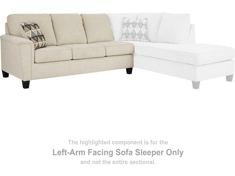 Abinger Natural Sectional Left Hand Facing Sofa Sleeper