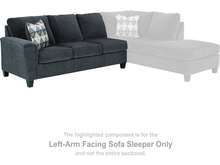 Abinger Smoke Sectional Left Hand Facing Sofa Sleeper