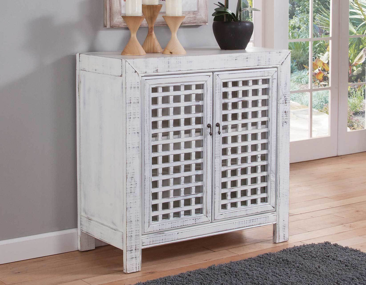 Rio White Accent Cabinet (Closeout)