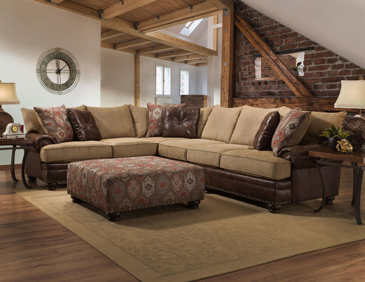 Yellowstone Ottoman - Chocoloate
