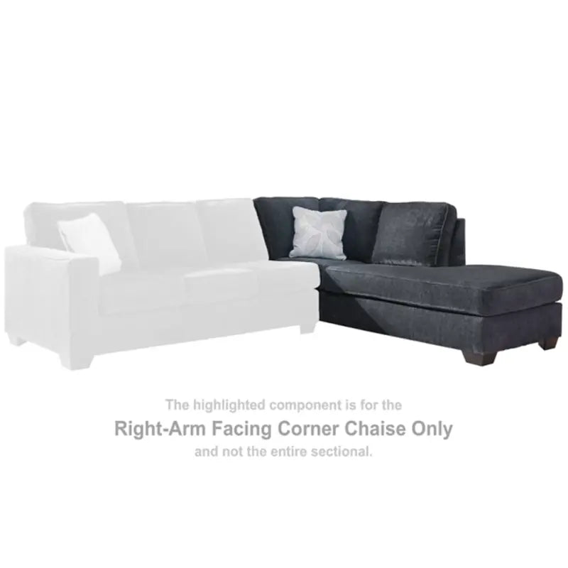 Altari Slate Sectional Right Hand Facing Corner Chaise