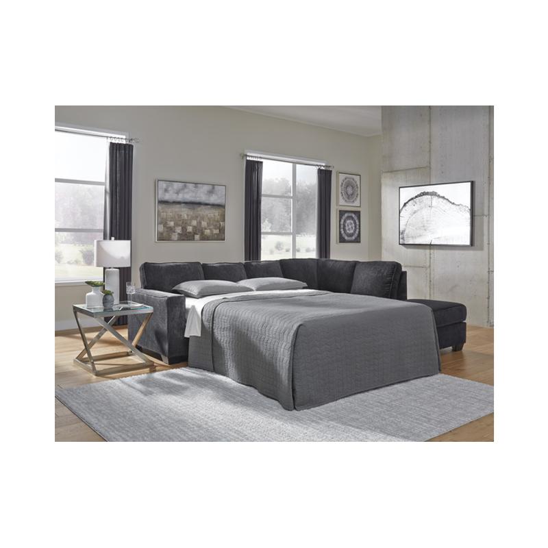 Altari Slate Sectional Left Hand Facing Full Sofa Sleeper