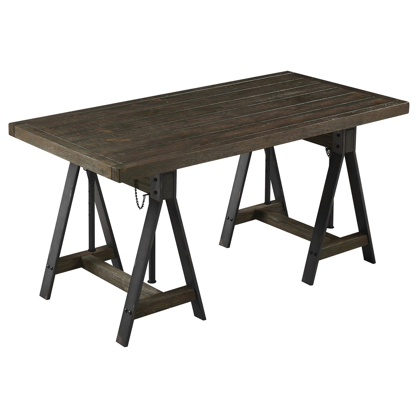 Delmar AdjusTable Writing Desk Burnished Cognac