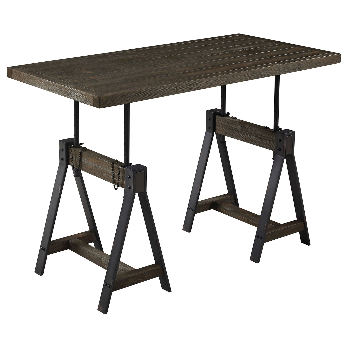 Delmar AdjusTable Writing Desk Burnished Cognac