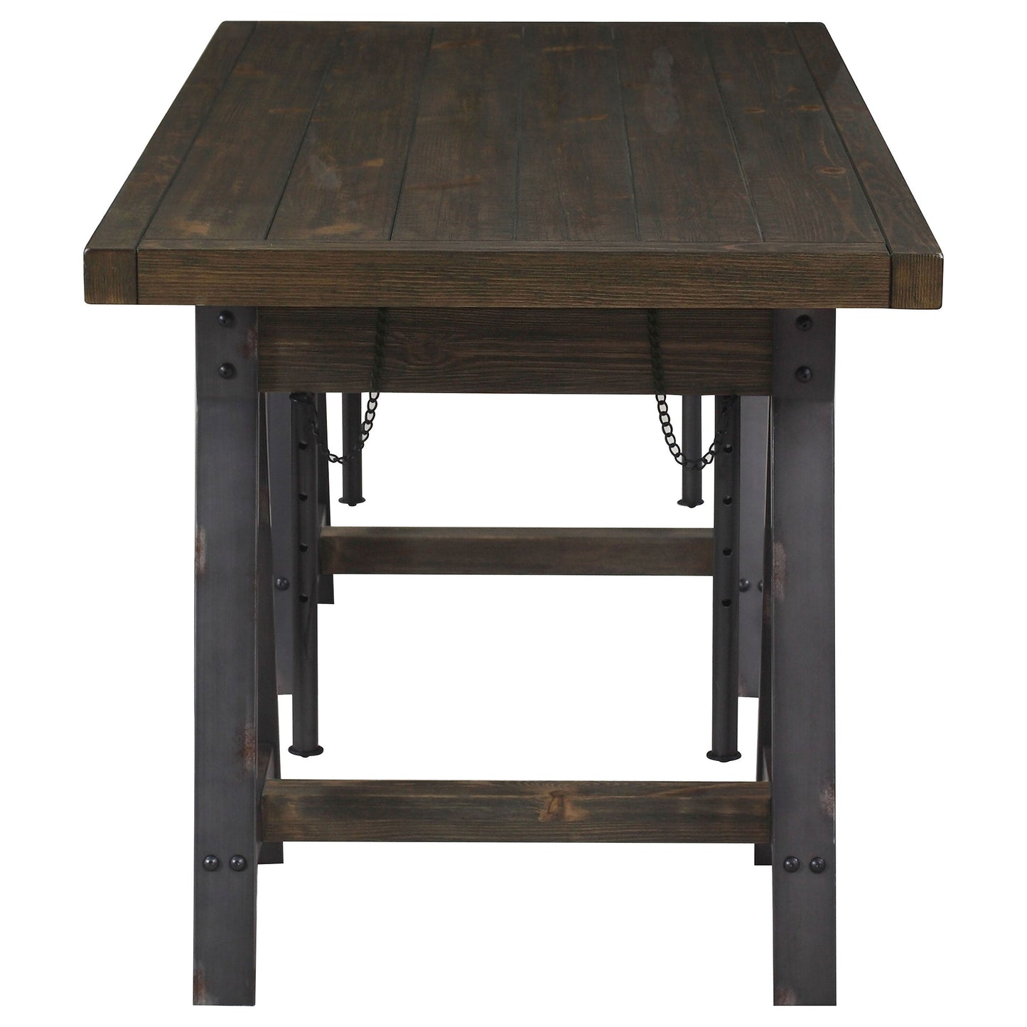 Delmar AdjusTable Writing Desk Burnished Cognac
