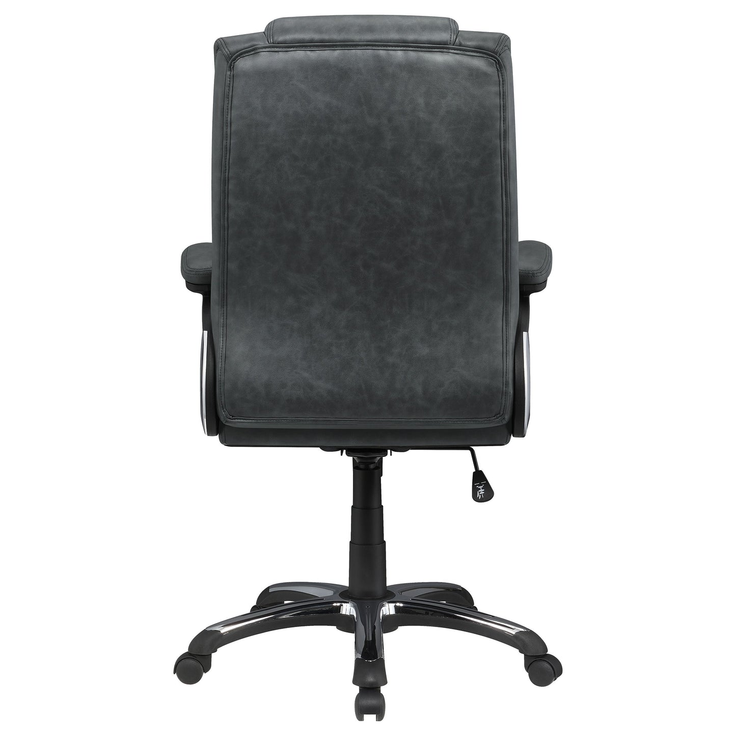 Nerris AdjusTable Height Office Chair with Padded Arm Grey and Black