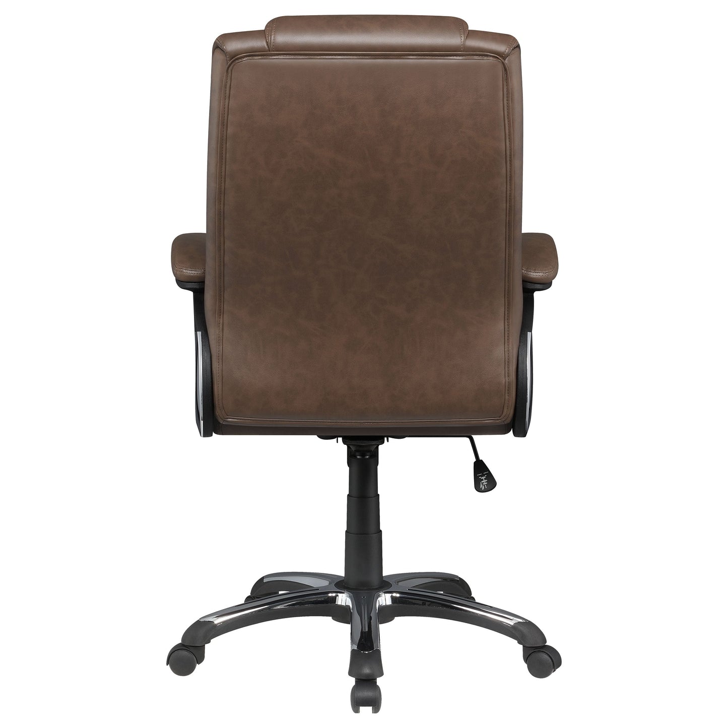 Nerris AdjusTable Height Office Chair with Padded Arm Brown and Black