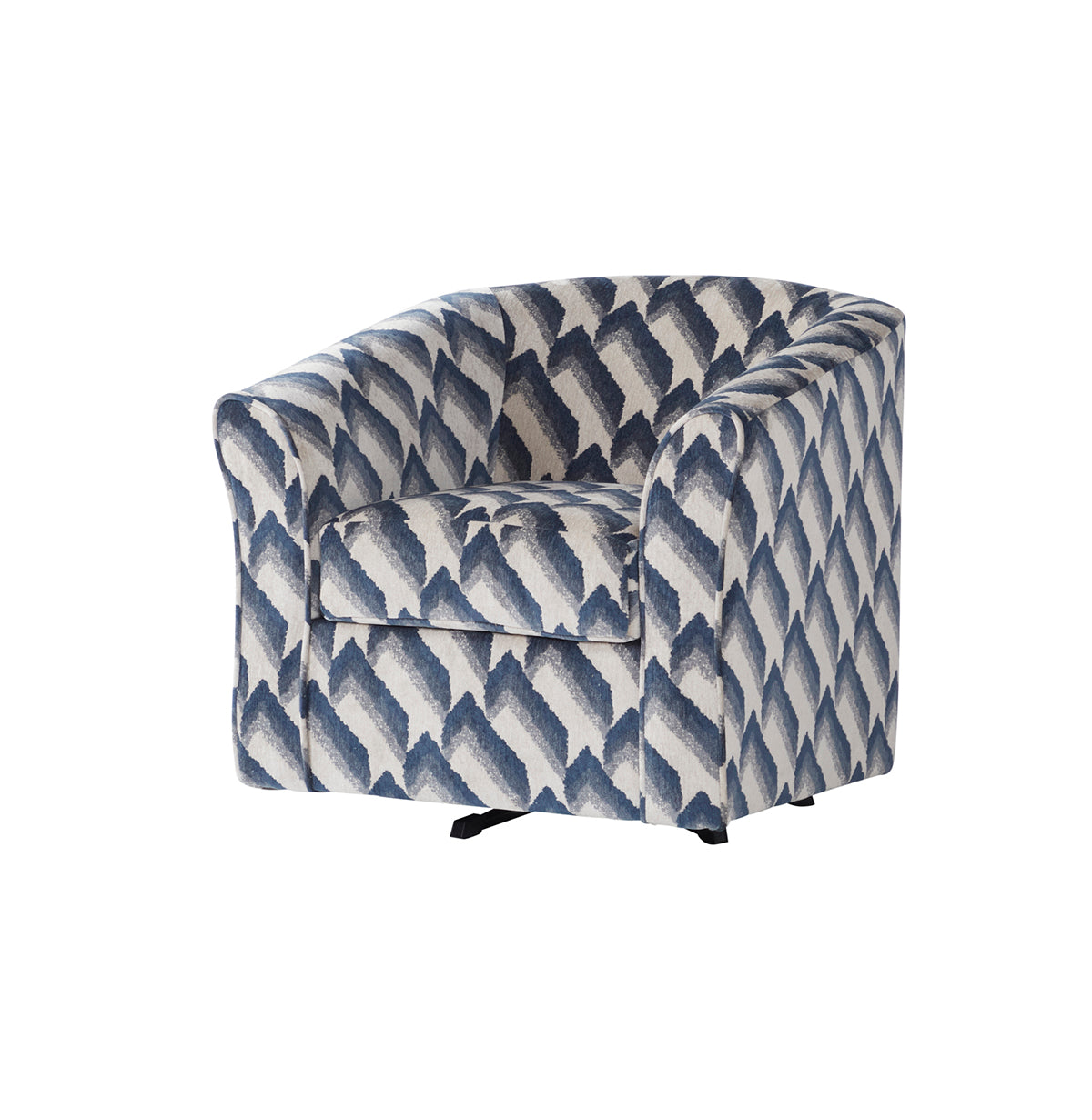 89 - Checkmark Indigo Swivel Chair
