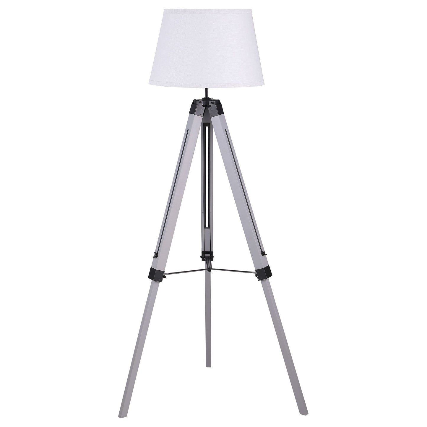 Dayton AdjusTable Empire Shade Tripod Floor Lamp Grey