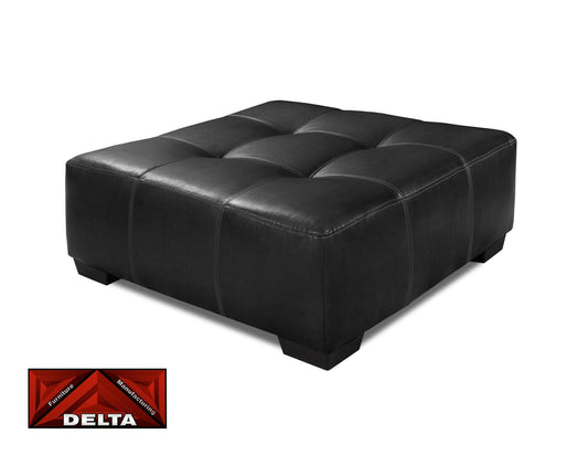 Jefferson Black Ottoman