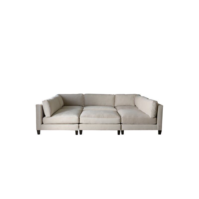 CHELSEA SAND 6PC KIT (3 ARMLESS CHAIRS, 2 CORNER CHAIRS, 1 OTTOMAN)